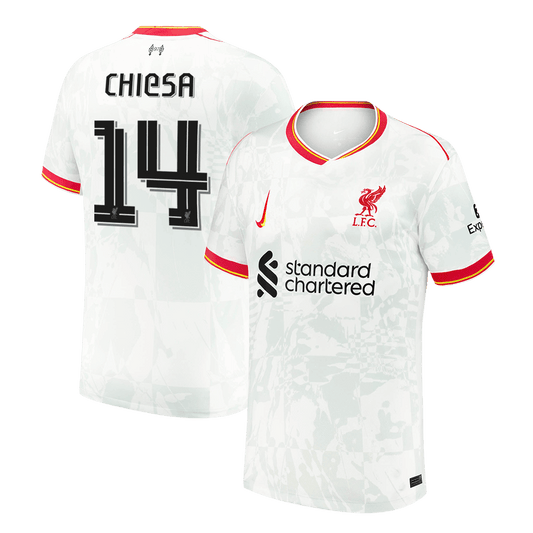 CHIESA #14 Liverpool Third Away Cheap Soccer Jersey 2024/25 - UCL Go Soccer World Shop