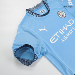 Player Version DE BRUYNE #17 Manchester City Home Cheap Soccer Jersey 2024/25 - UCL Go Soccer World Shop
