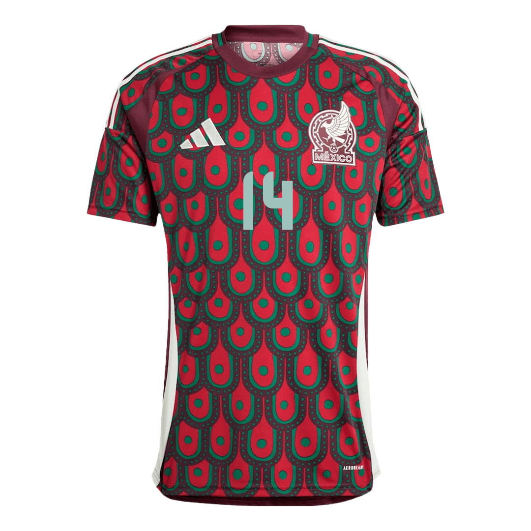 Men's Mexico CHICHARITO #14 Home Soccer Jersey Copa América 2024 Go Soccer World Shop