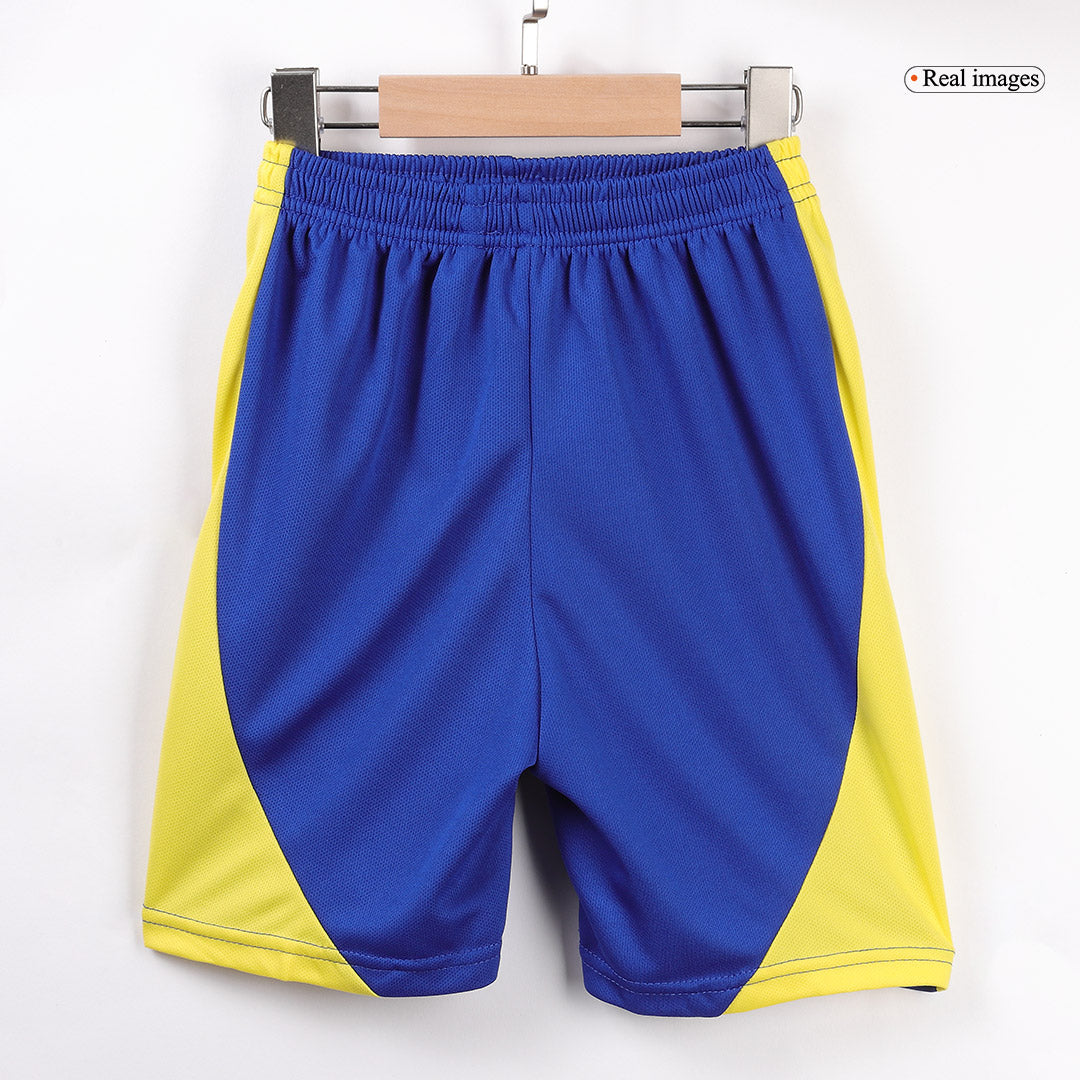 Kid's RONALDO #7 Al Nassr Home Cheap Soccer Jersey Kit(Jersey+Shorts) 2024/25 - ACL Go Soccer World Shop