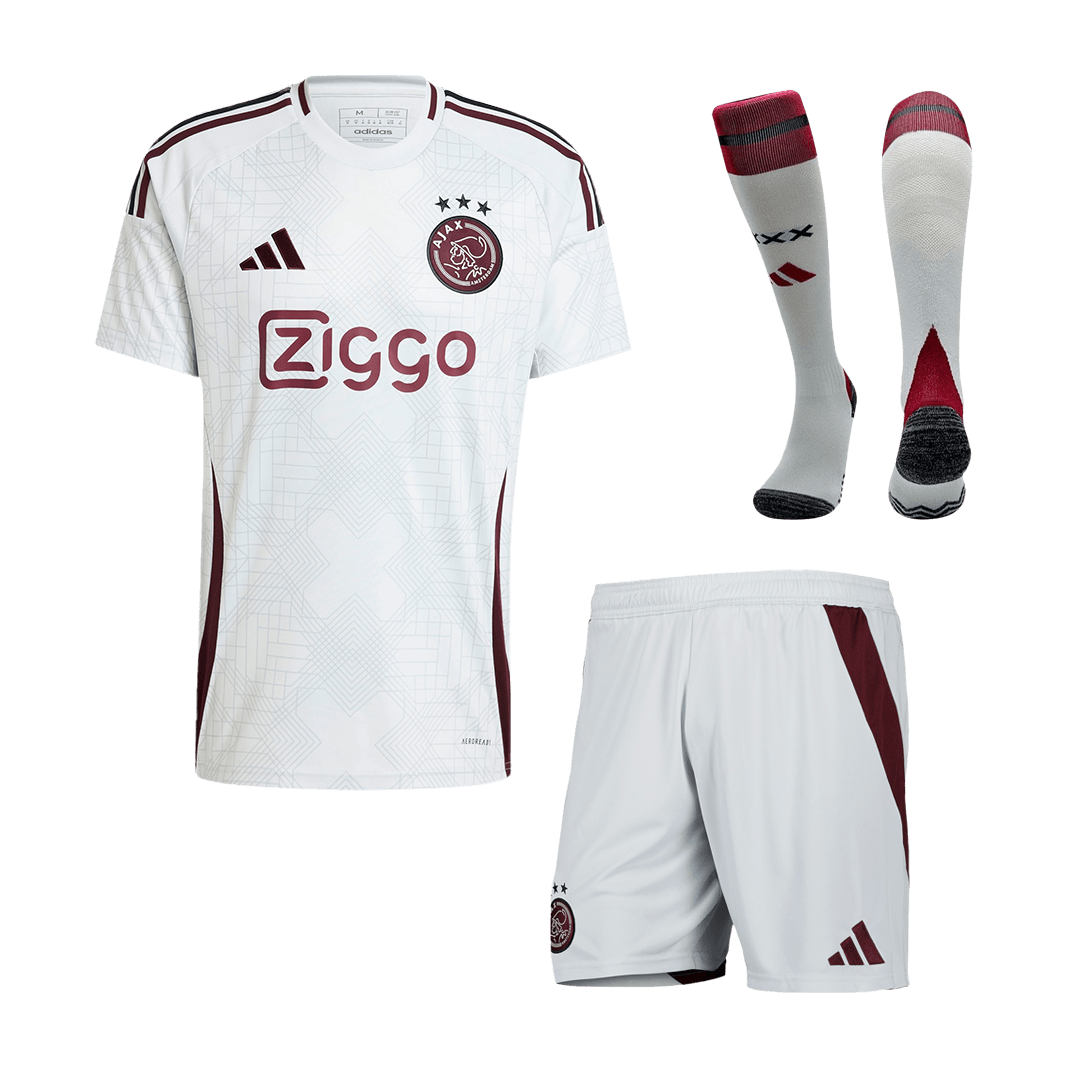 Ajax Third Away Cheap Soccer Jersey Kit(Jersey+Shorts+Socks) 2024/25 Go Soccer World Shop