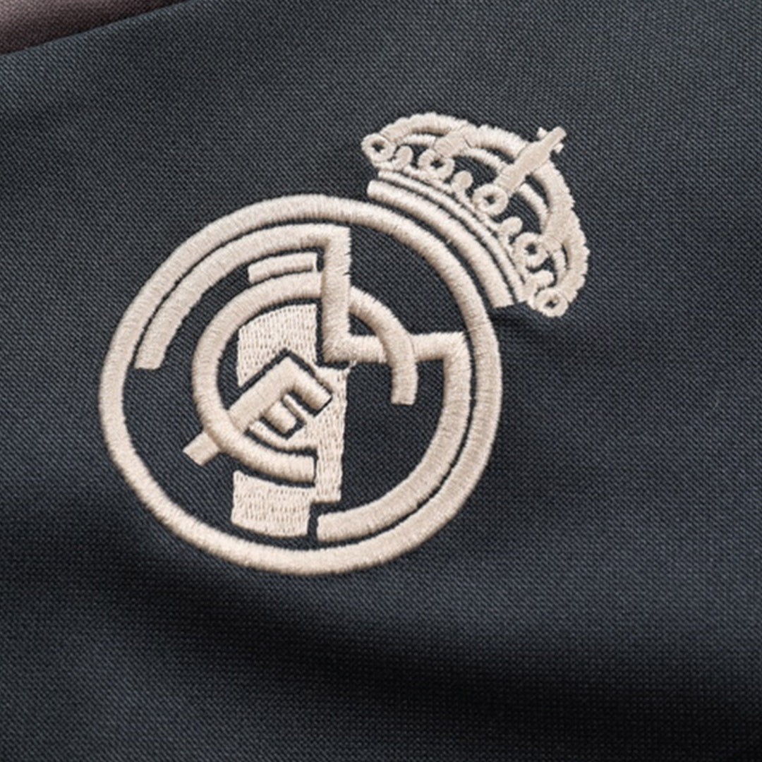 Real Madrid Zipper Sweatshirt Kit(Top+Pants) 2024/25 Go Soccer World Shop