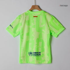 Kid's Barcelona Third Away Cheap Soccer Jersey Kit(Jersey+Shorts+Socks) 2024/25- UCL (Spotify Logo Without Text) Go Soccer World Shop