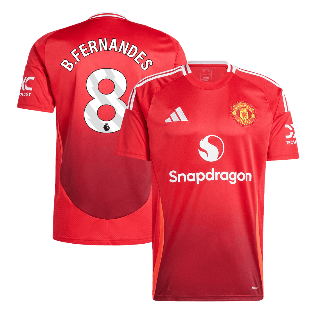 B.FERNANDES #8 Manchester United Home Cheap Soccer Jersey 2024/25 Go Soccer World Shop