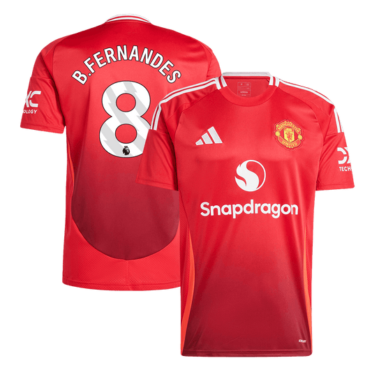 B.FERNANDES #8 Manchester United Home Cheap Soccer Jersey 2024/25 Go Soccer World Shop