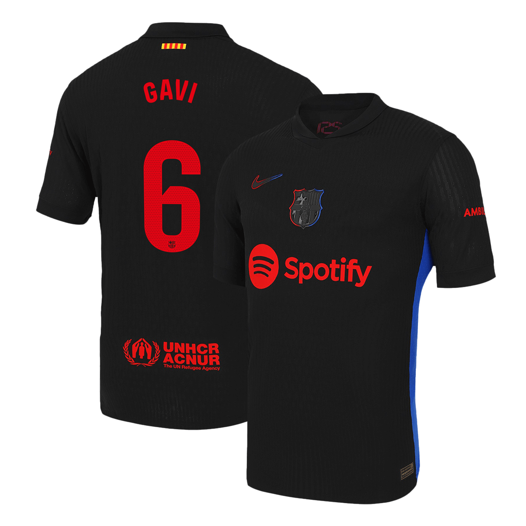 Player Version GAVI #6 Barcelona Away Cheap Soccer Jersey 2024/25 Go Soccer World Shop