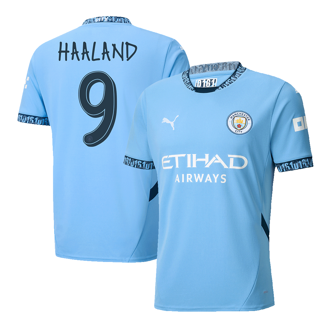 HAALAND #9 Manchester City Home Cheap Soccer Jersey 2024/25 - UCL Go Soccer World Shop