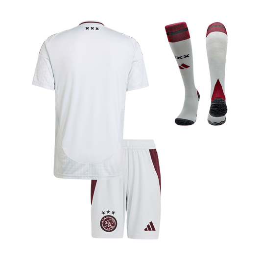 Kid's Ajax Third Away Cheap Soccer Jersey Kit(Jersey+Shorts+Socks) 2024/25 Go Soccer World Shop