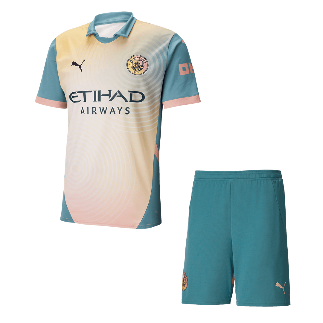 Manchester City Fourth Away Cheap Soccer Jersey Kit(Jersey+Shorts) 2024/25 - Definitely City Go Soccer World Shop