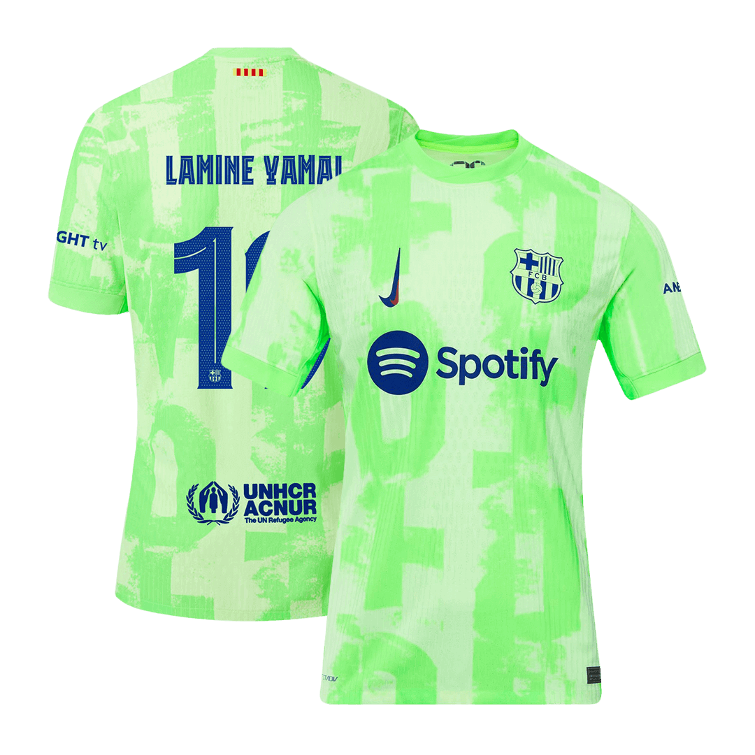 Player Version LAMINE YAMAL #19 Barcelona Third Away Cheap Soccer Jersey 2024/25 - UCL Go Soccer World Shop