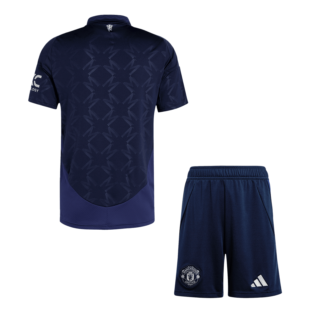 Manchester United Away Cheap Soccer Jersey Kit(Jersey+Shorts) 2024/25 Go Soccer World Shop