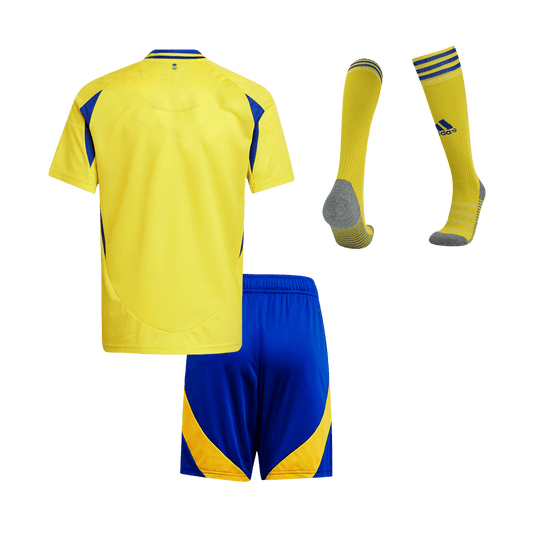 Kid's Al Nassr Home Cheap Soccer Jersey Kit(Jersey+Shorts+Socks) 2024/25 Go Soccer World Shop