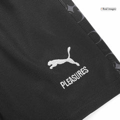 Kid's AC Milan x Pleasures Fourth Away Cheap Soccer Jersey Kit(Jersey+Shorts) 2023/24 Go Soccer World Shop