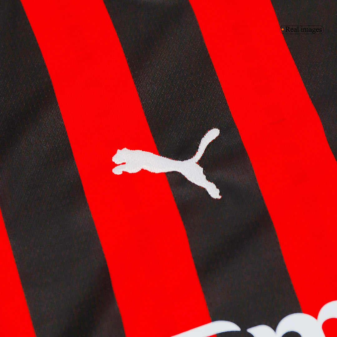 Kid's AC Milan Home Cheap Soccer Jersey Kit(Jersey+Shorts) 2024/25 Go Soccer World Shop