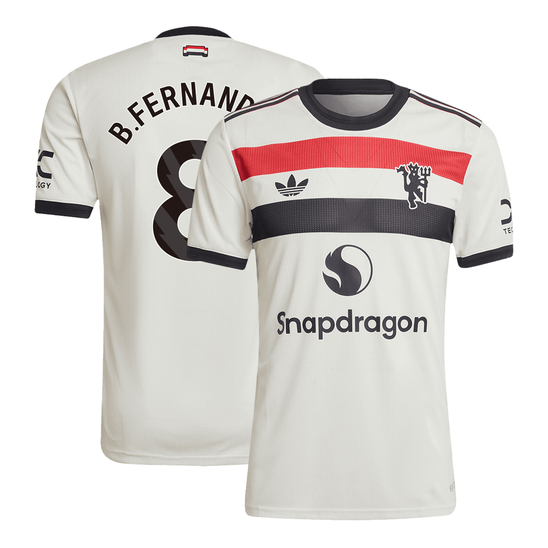Player Version B.FERNANDES #8 Manchester United Third Away Cheap Soccer Jersey 2024/25 Go Soccer World Shop