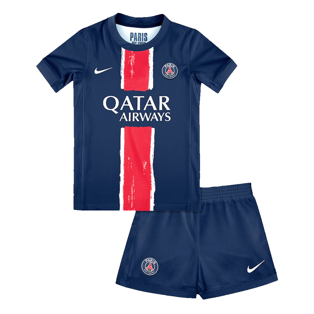Kid's PSG Home Soccer Jersey Kit(Jersey+Shorts) 2024/25 Go Soccer World Shop