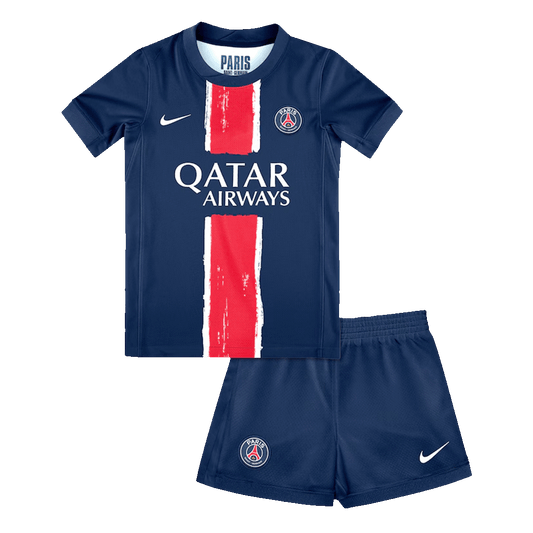 Kid's PSG Home Soccer Jersey Kit(Jersey+Shorts) 2024/25 Go Soccer World Shop