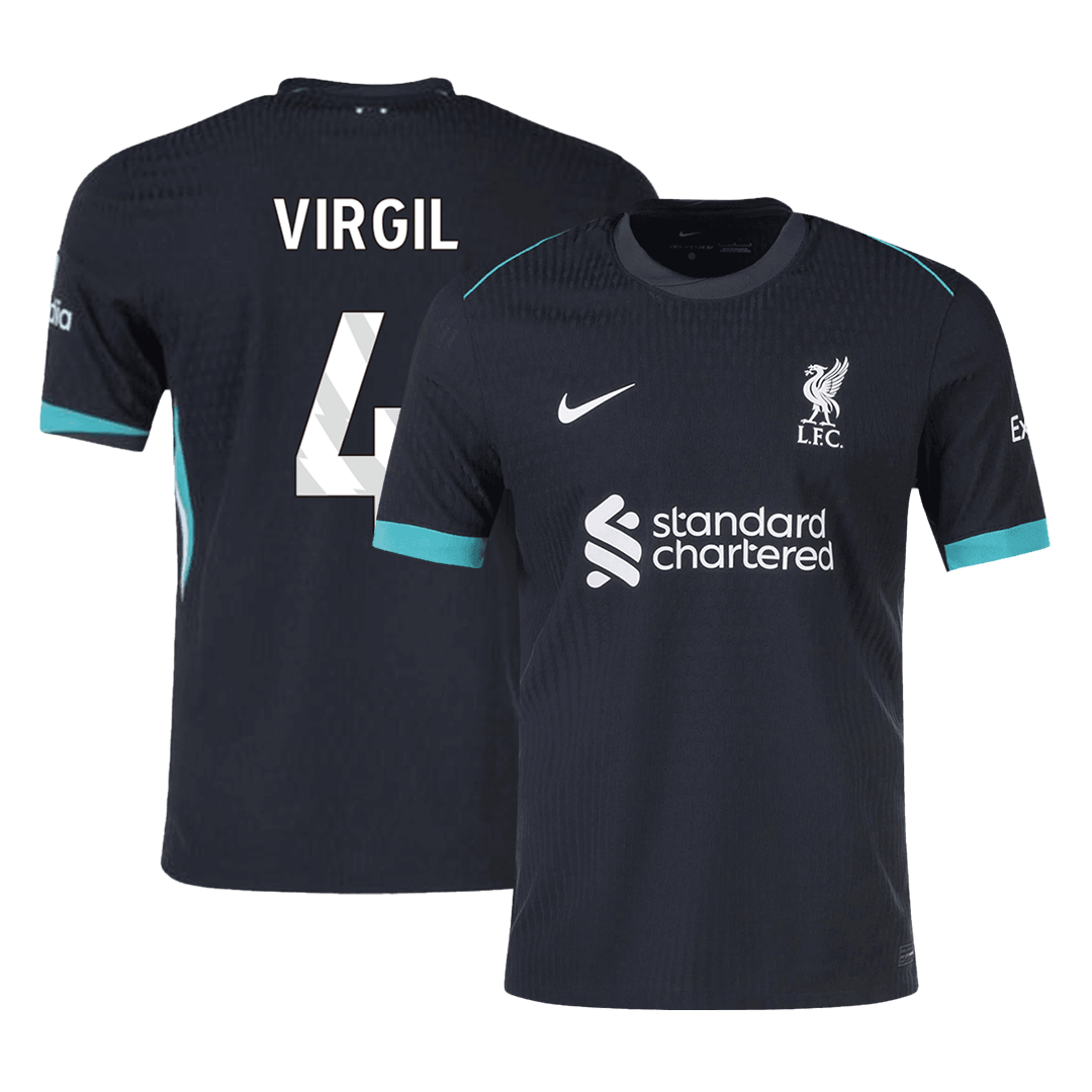 Player Version VIRGIL #4 Liverpool Away Cheap Soccer Jersey 2024/25 Go Soccer World Shop
