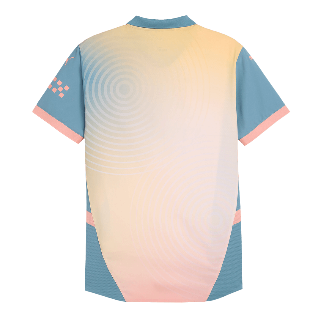 Player Version Manchester City Fourth Away Cheap Soccer Jersey 2024/25- Definitely City (UCL) Go Soccer World Shop