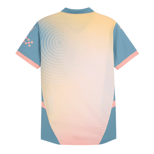 Player Version Manchester City Fourth Away Cheap Soccer Jersey 2024/25- Definitely City (UCL) Go Soccer World Shop