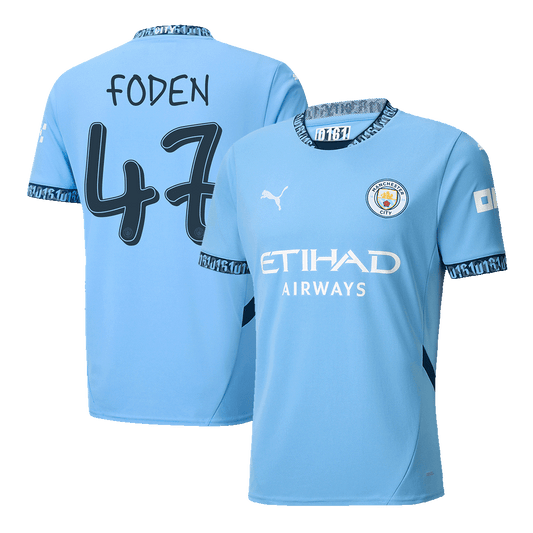 FODEN #47 Manchester City Home Cheap Soccer Jersey 2024/25 - UCL Go Soccer World Shop