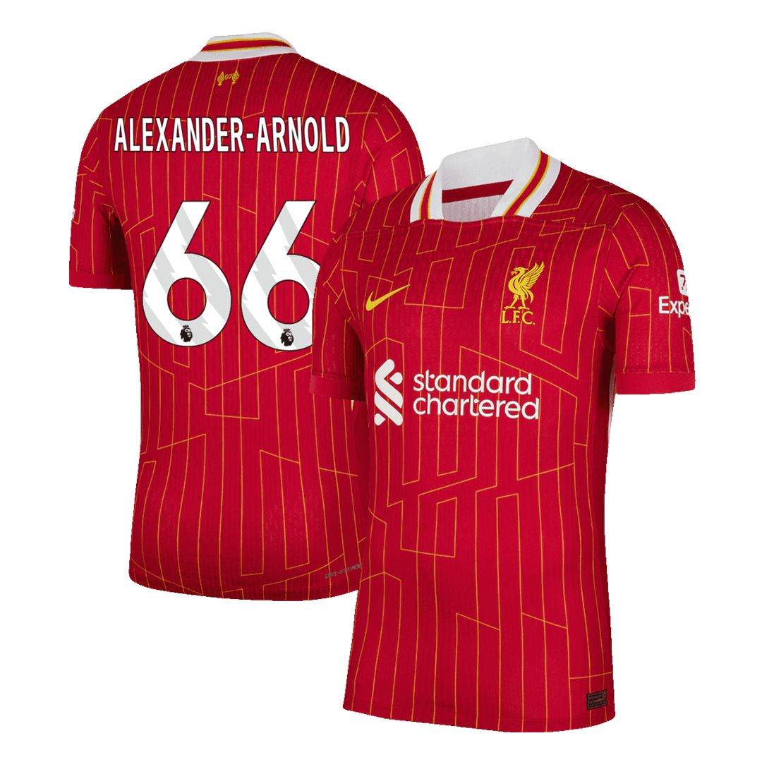 Player Version ALEXANDER-ARNOLD #66 Liverpool Home Cheap Soccer Jersey 2024/25 Go Soccer World Shop