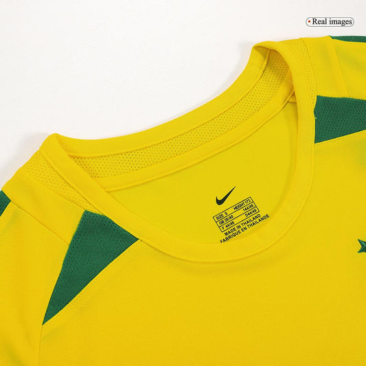 Retro RONALDO #9 2002/03 Brazil Home Cheap Soccer Jersey Go Soccer World Shop