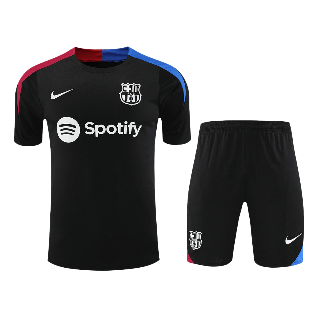 Barcelona Pre-Match Cheap Soccer Jersey Kit(Jersey+Shorts) 2024/25 Go Soccer World Shop