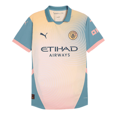 Player Version RODRIGO #16 Manchester City Fourth Away Cheap Soccer Jersey 2024/25- Definitely City (UCL) Go Soccer World Shop