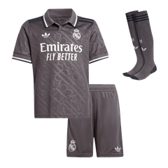 Kid's Real Madrid Third Away Cheap Soccer Jersey Kit(Jersey+Shorts+Socks) 2024/25 Go Soccer World Shop