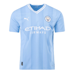 Player Version DE BRUYNE #17 Manchester City Home Cheap Soccer Jersey 2023/24 Go Soccer World Shop