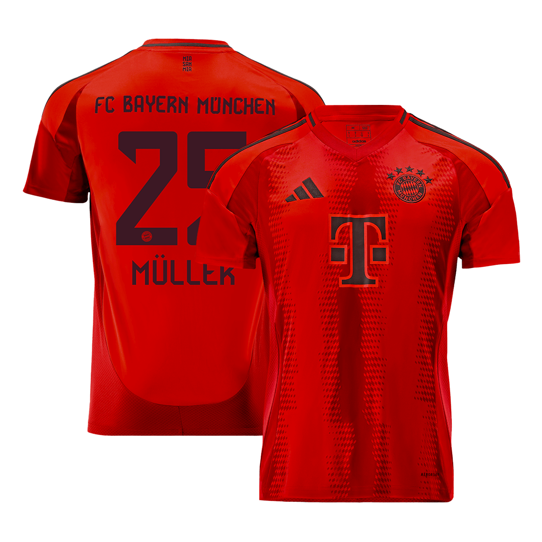 M?LLER #25 Bayern Munich Home Cheap Soccer Jersey 2024/25 Go Soccer World Shop