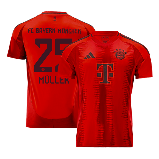 M?LLER #25 Bayern Munich Home Cheap Soccer Jersey 2024/25 Go Soccer World Shop