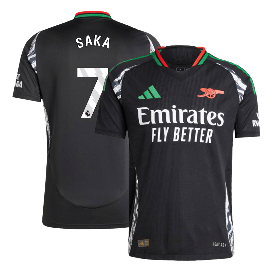 Player Version SAKA #7 Arsenal Away Cheap Soccer Jersey 2024/25 Go Soccer World Shop
