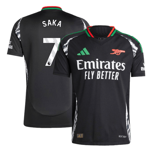 Player Version SAKA #7 Arsenal Away Cheap Soccer Jersey 2024/25 Go Soccer World Shop