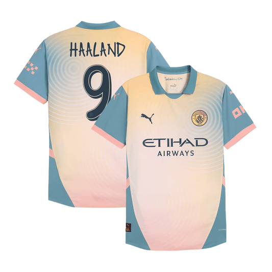 Player Version HAALAND #9 Manchester City Fourth Away Cheap Soccer Jersey 2024/25- Definitely City (UCL) Go Soccer World Shop