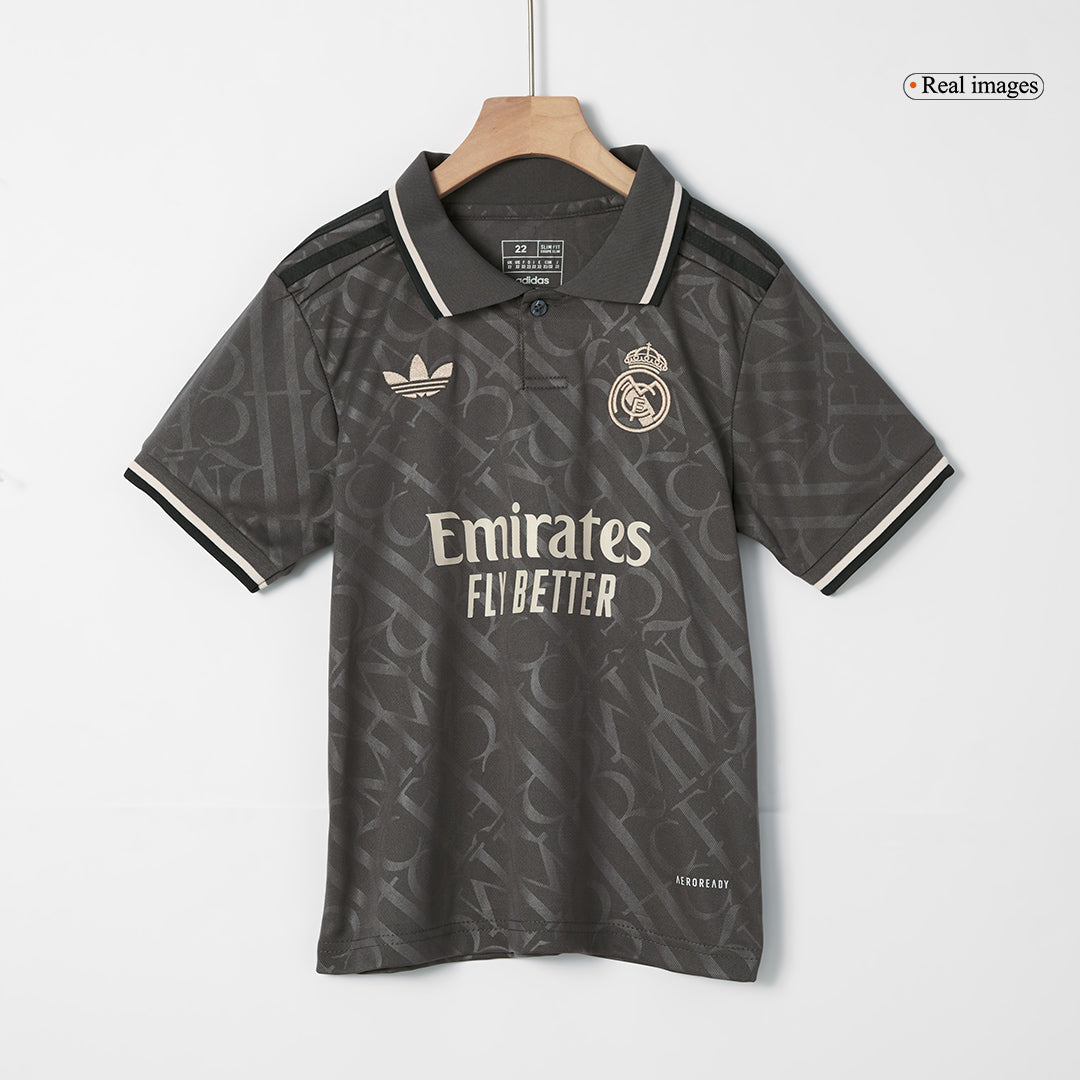 Kid's Real Madrid Third Away Cheap Soccer Jersey Kit(Jersey+Shorts+Socks) 2024/25 Go Soccer World Shop