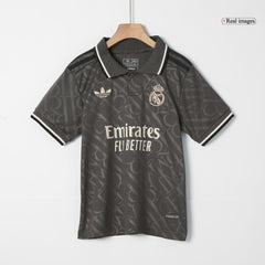 Kid's Real Madrid Third Away Cheap Soccer Jersey Kit(Jersey+Shorts+Socks) 2024/25 Go Soccer World Shop