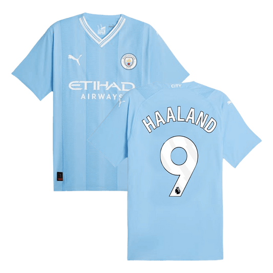 Player Version HAALAND #9 Manchester City Home Cheap Soccer Jersey 2023/24 Go Soccer World Shop