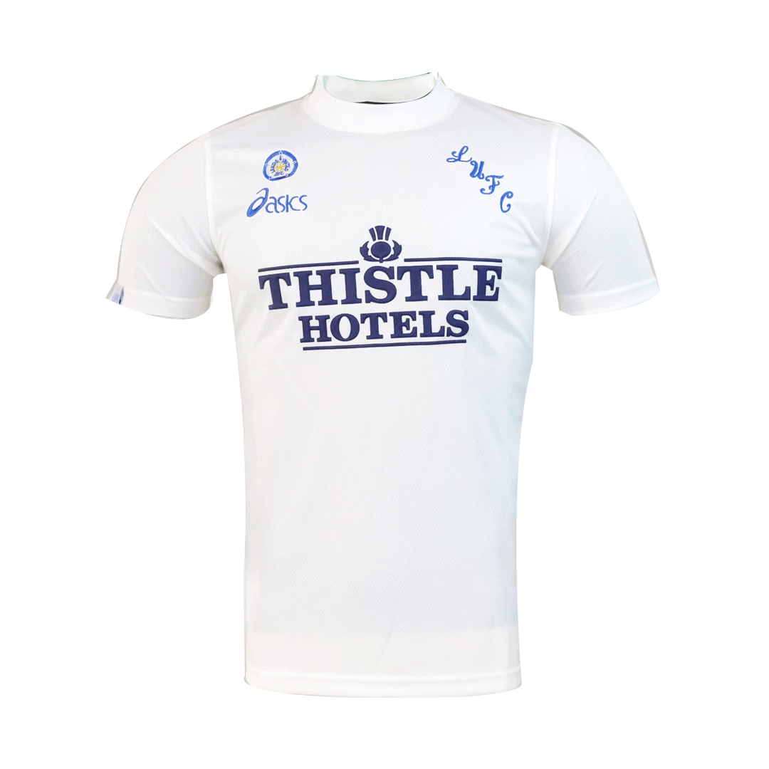 Men's  Leeds United Home Retro 1995/96 Soccer Jersey Top Koszulki Pilka Sklep