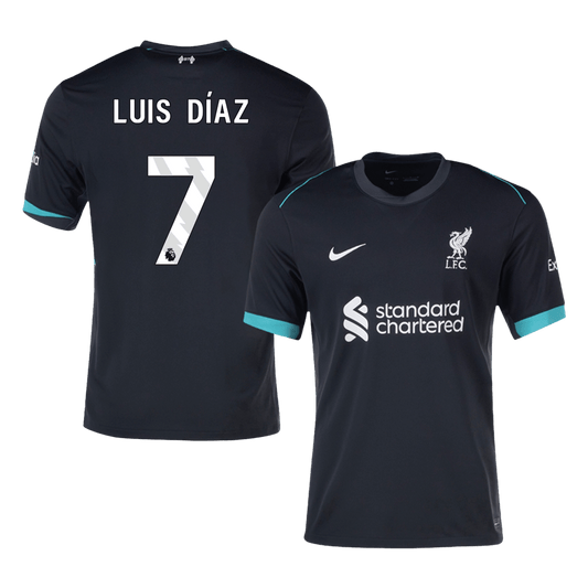 Luis Díaz #7 Liverpool Away Cheap Soccer Jersey 2024/25 Go Soccer World Shop