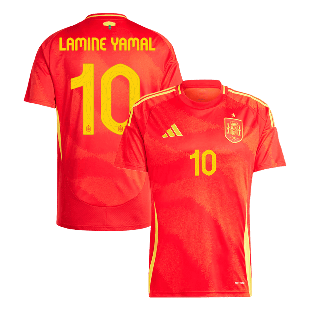 LAMINE YAMAL #10 Spain Home Cheap Soccer Jersey Euro 2024 Go Soccer World Shop