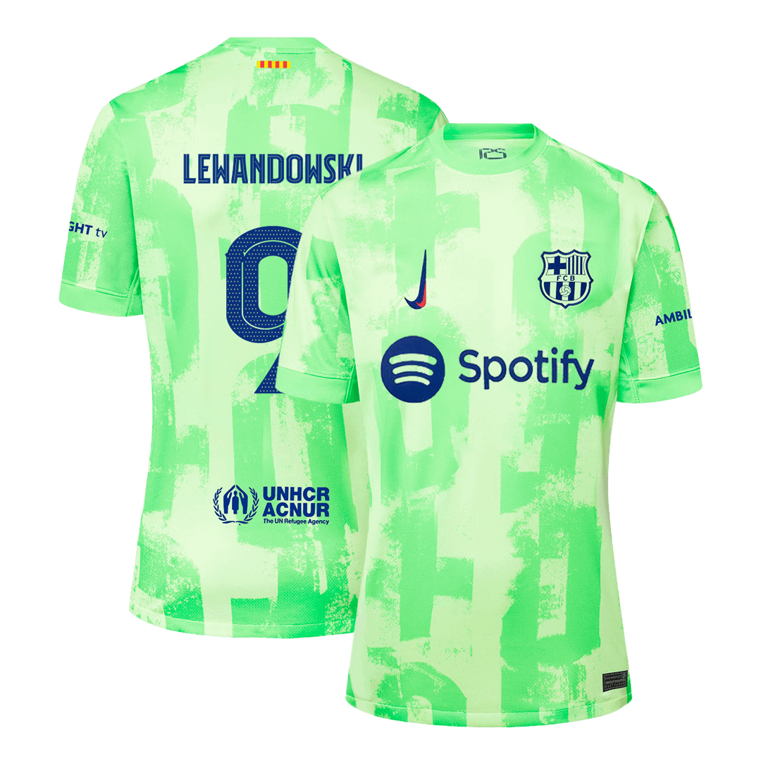 LEWANDOWSKI #9 Barcelona Third Away Cheap Soccer Jersey 2024/25- UCL Go Soccer World Shop