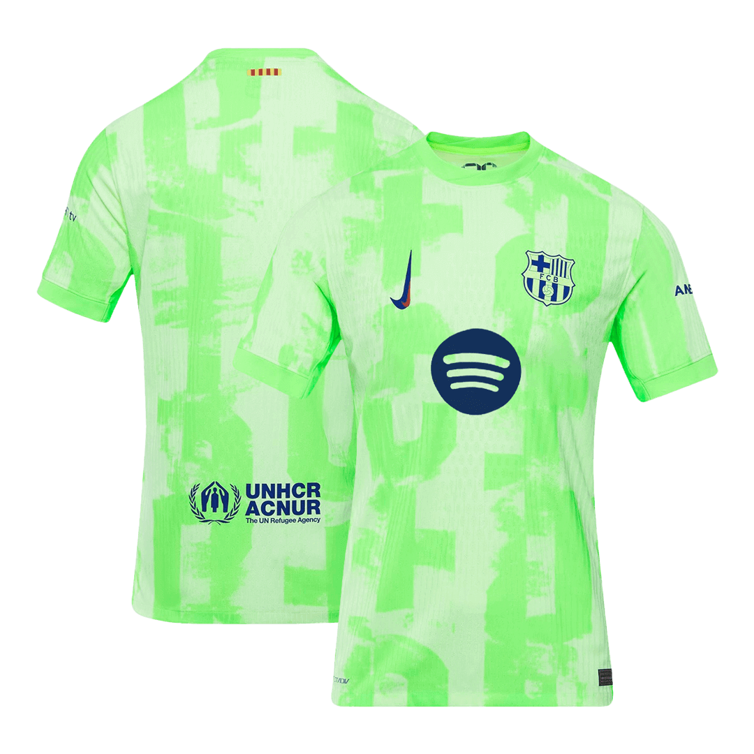 Player Version Barcelona Third Away Cheap Soccer Jersey 2024/25-?Spotify Logo Without Text? Go Soccer World Shop