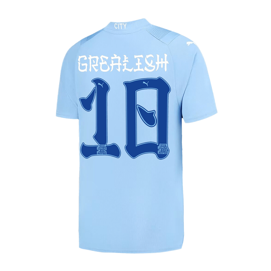 GREALISH #10 Manchester City Japanese Tour Printing Home Cheap Soccer Jersey 2023/24 Go Soccer World Shop