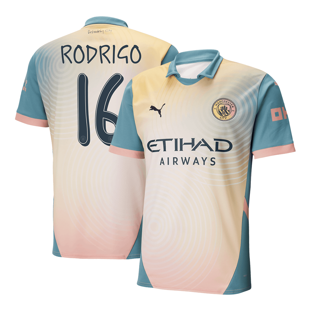 RODRIGO #16 Manchester City Fourth Away Cheap Soccer Jersey 2024/25 - Definitely City (UCL) Go Soccer World Shop