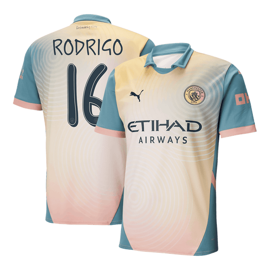 RODRIGO #16 Manchester City Fourth Away Cheap Soccer Jersey 2024/25 - Definitely City (UCL) Go Soccer World Shop