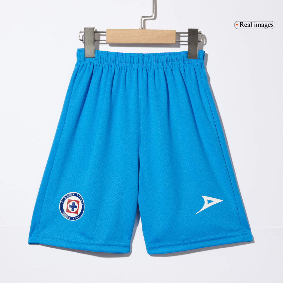 Kid's Cruz Azul Away Cheap Soccer Jersey Kit(Jersey+Shorts) 2024/25 Go Soccer World Shop