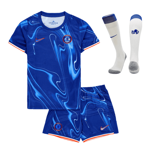 Kid's Chelsea Home Cheap Soccer Jersey Kit(Jersey+Shorts+Socks) 2024/25 Go Soccer World Shop