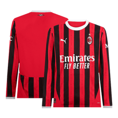 AC Milan Home Long Sleeve Cheap Soccer Jersey 2024/25 Go Soccer World Shop